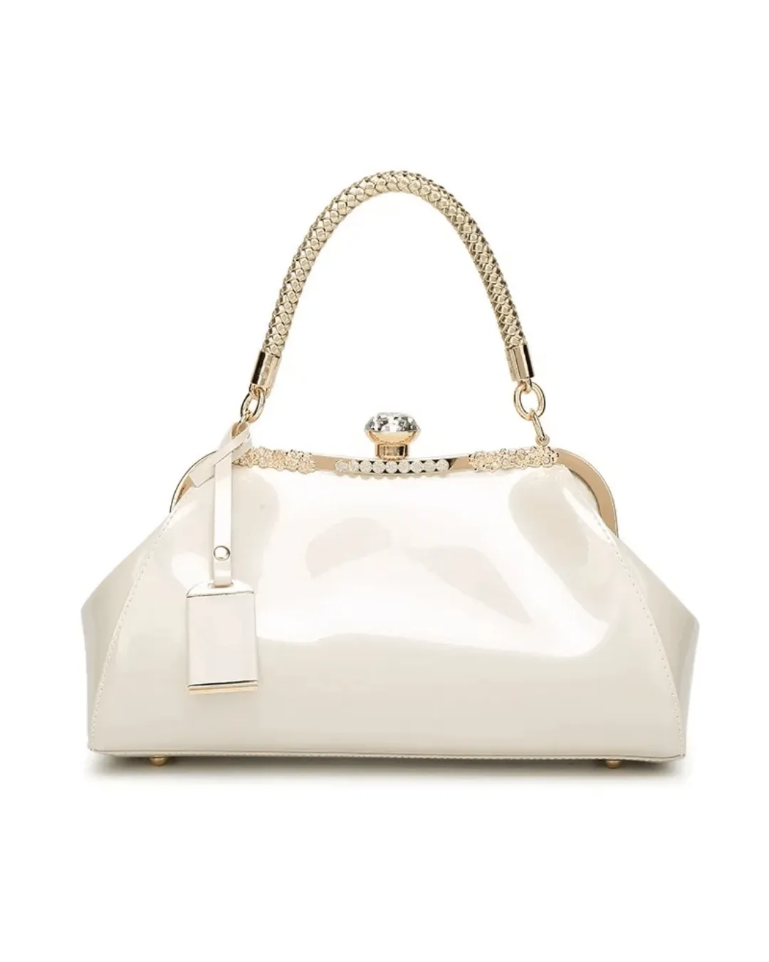 White Patent Women's Handbag