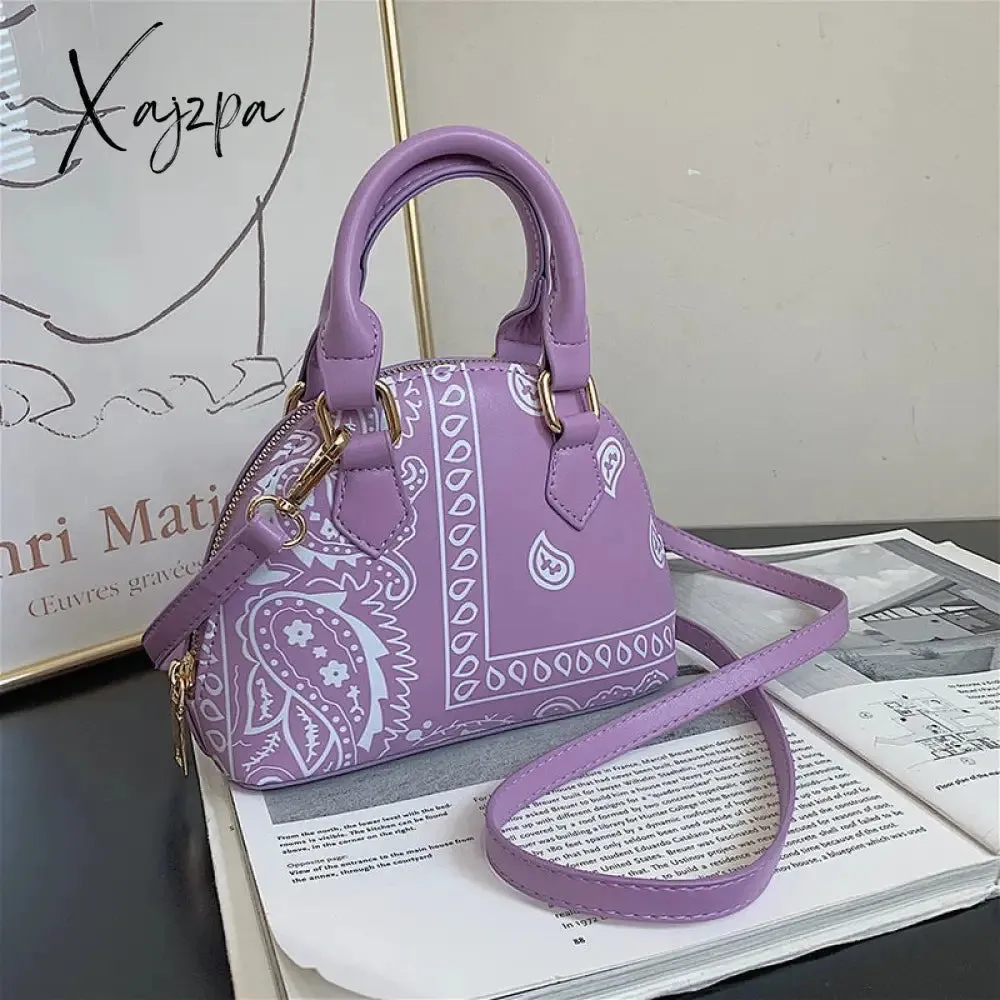 Xajzpa - New Fashion Bandana Crossbody Small Handbags for Women Ladies Cashew Flower Bucket Hats and  Purse Set