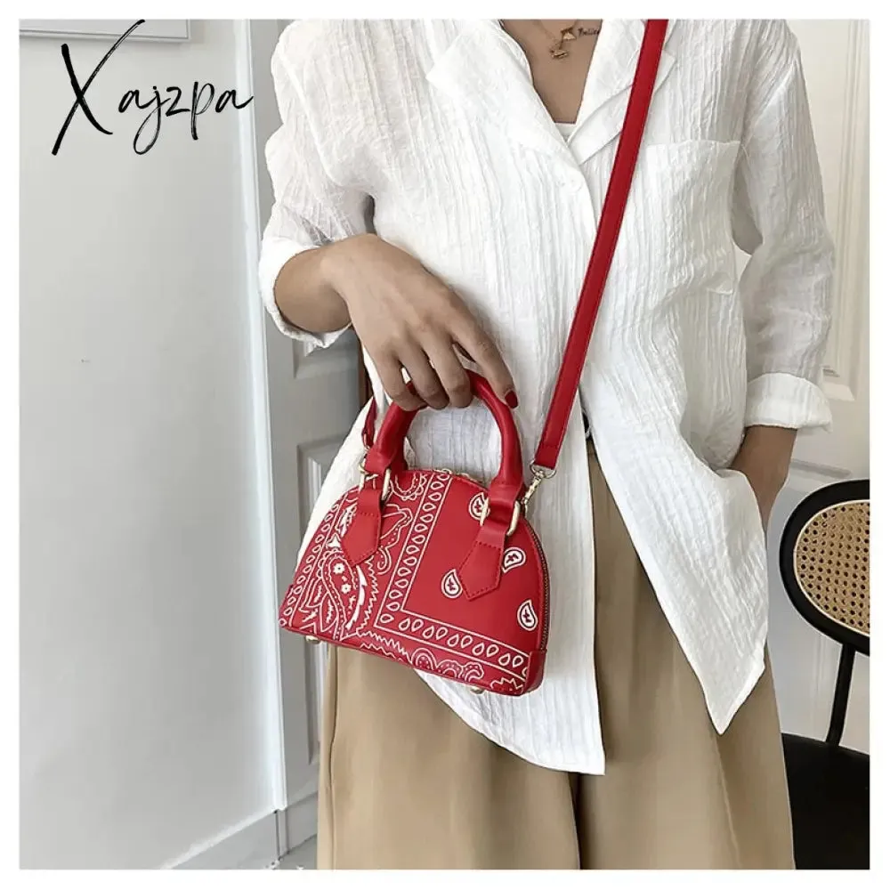 Xajzpa - New Fashion Bandana Crossbody Small Handbags for Women Ladies Cashew Flower Bucket Hats and  Purse Set