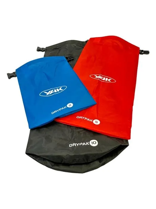 YAK organizing Dry Bag Set 2L/5L/10L Black/Blue/Red