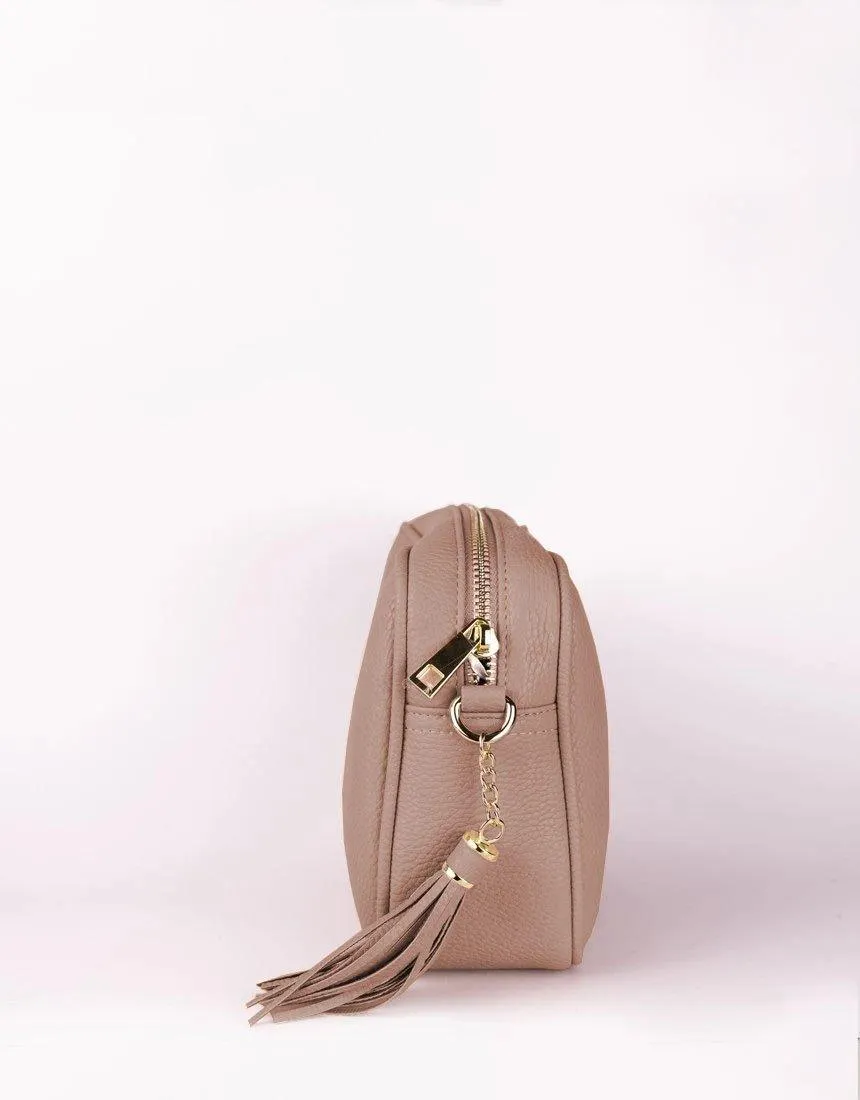 Zoe Crossbody Bag - Pink/Blush Stripe